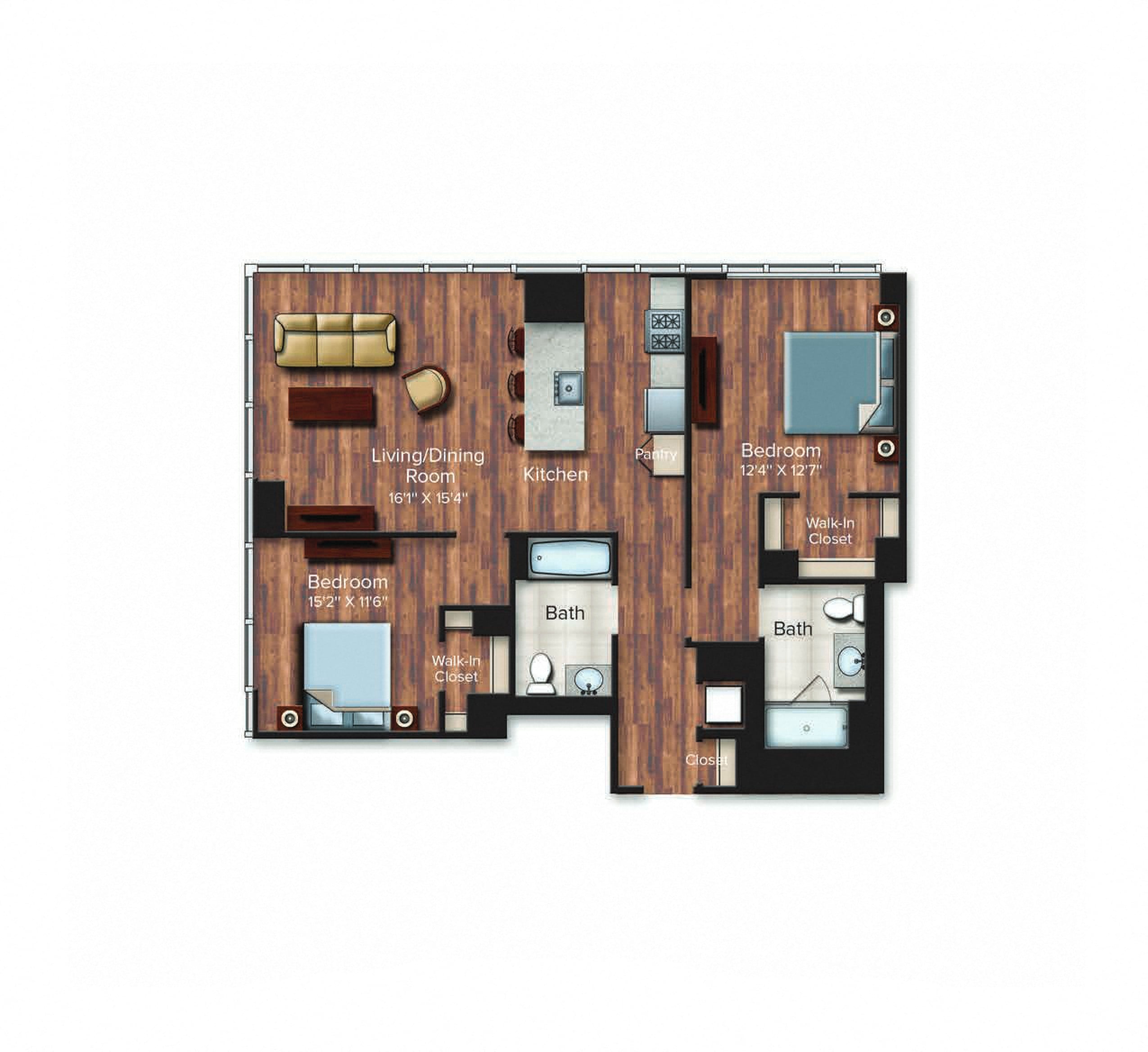 2B-1102 floor plan