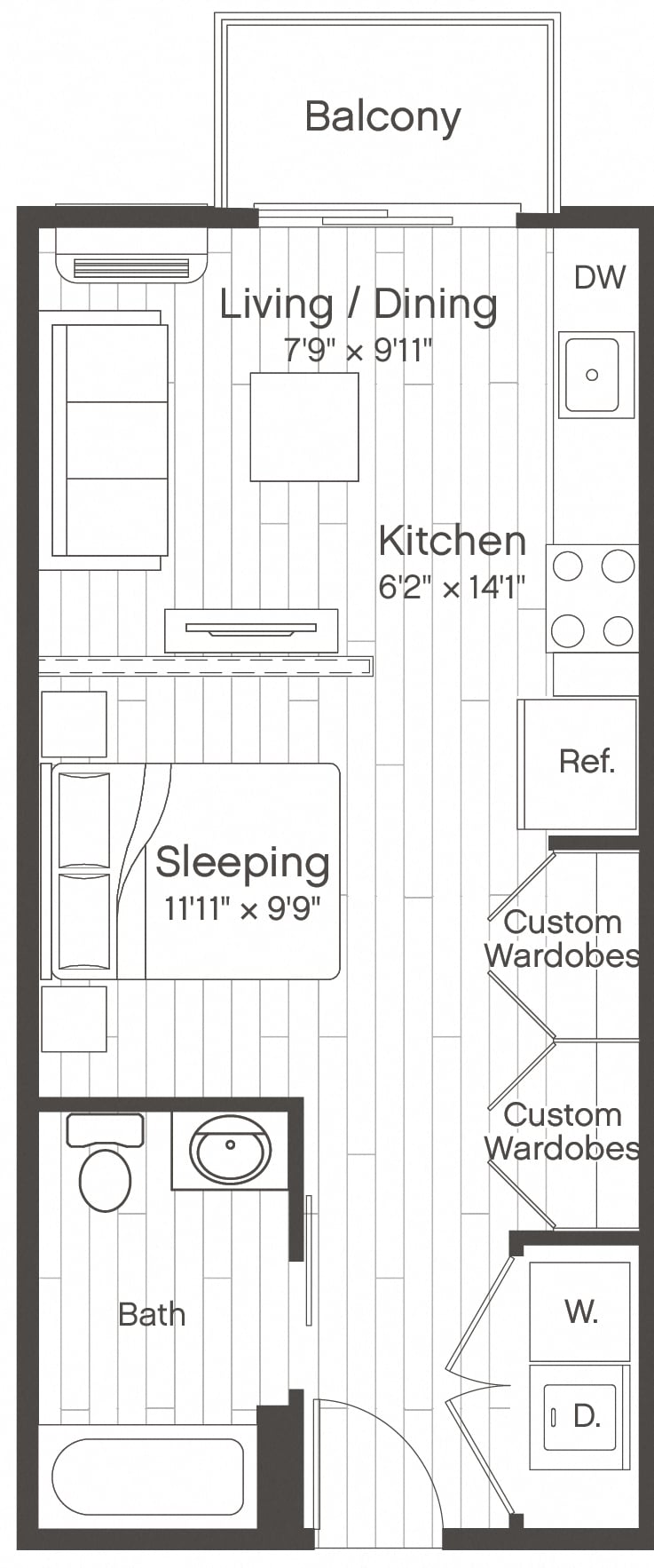 Studio-S1 floor plan