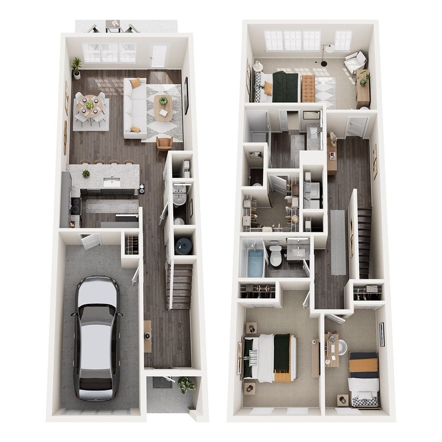 Longleaf Townhome floor plan