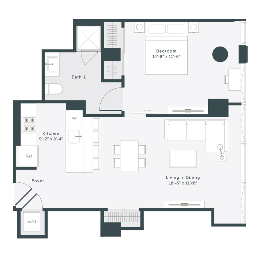 Unit 2004 floor plan