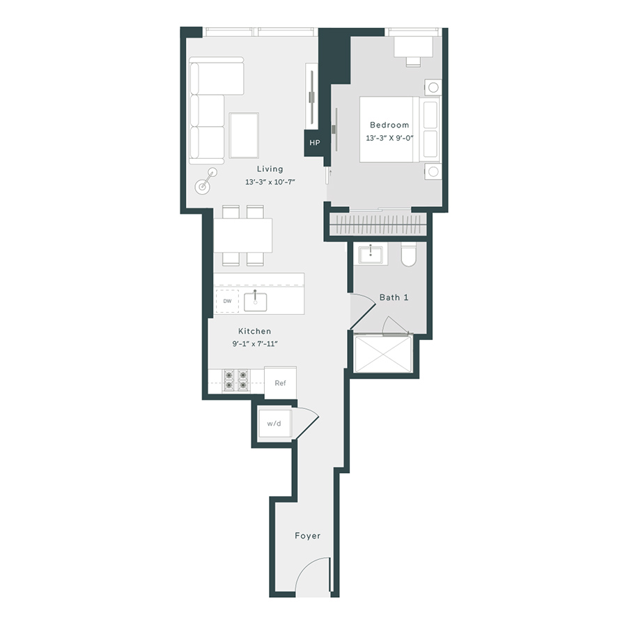Unit 702 floor plan