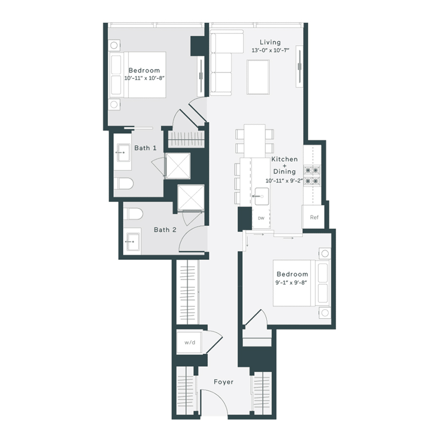 Unit 2412 floor plan