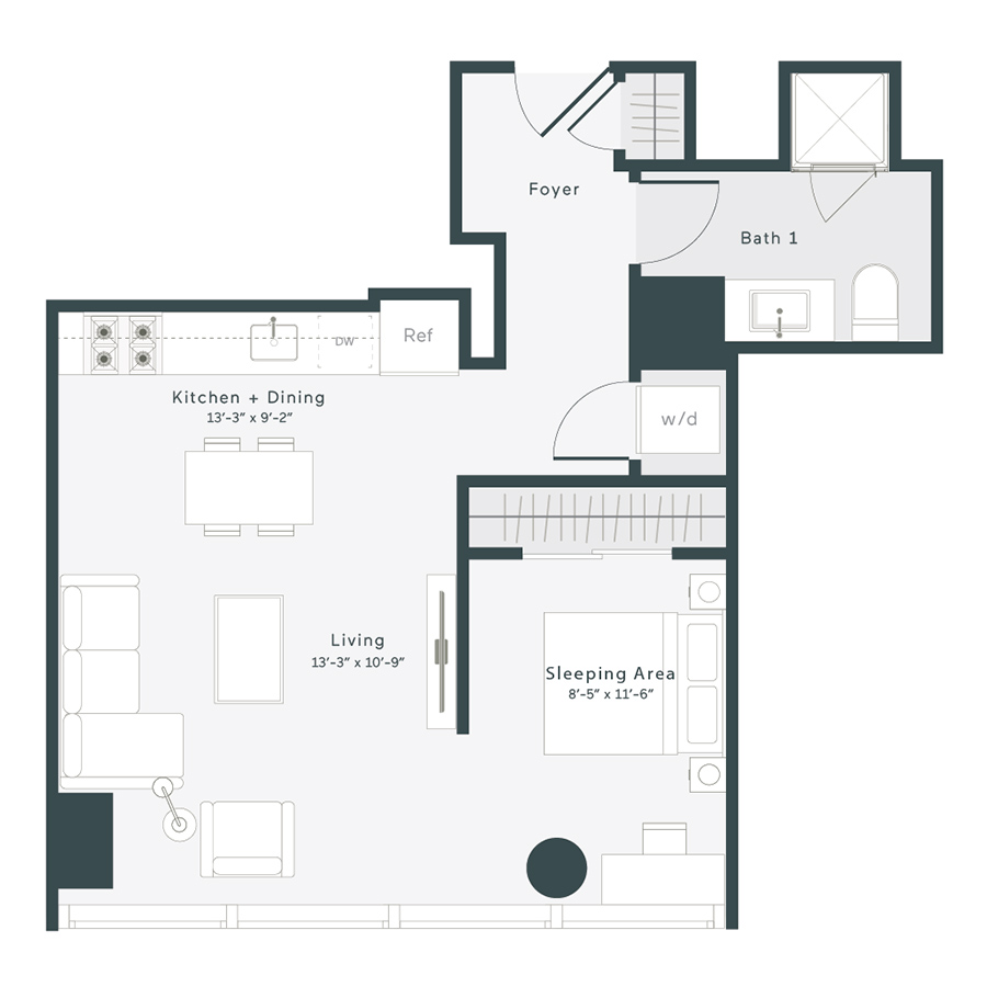 Unit 2109 floor plan