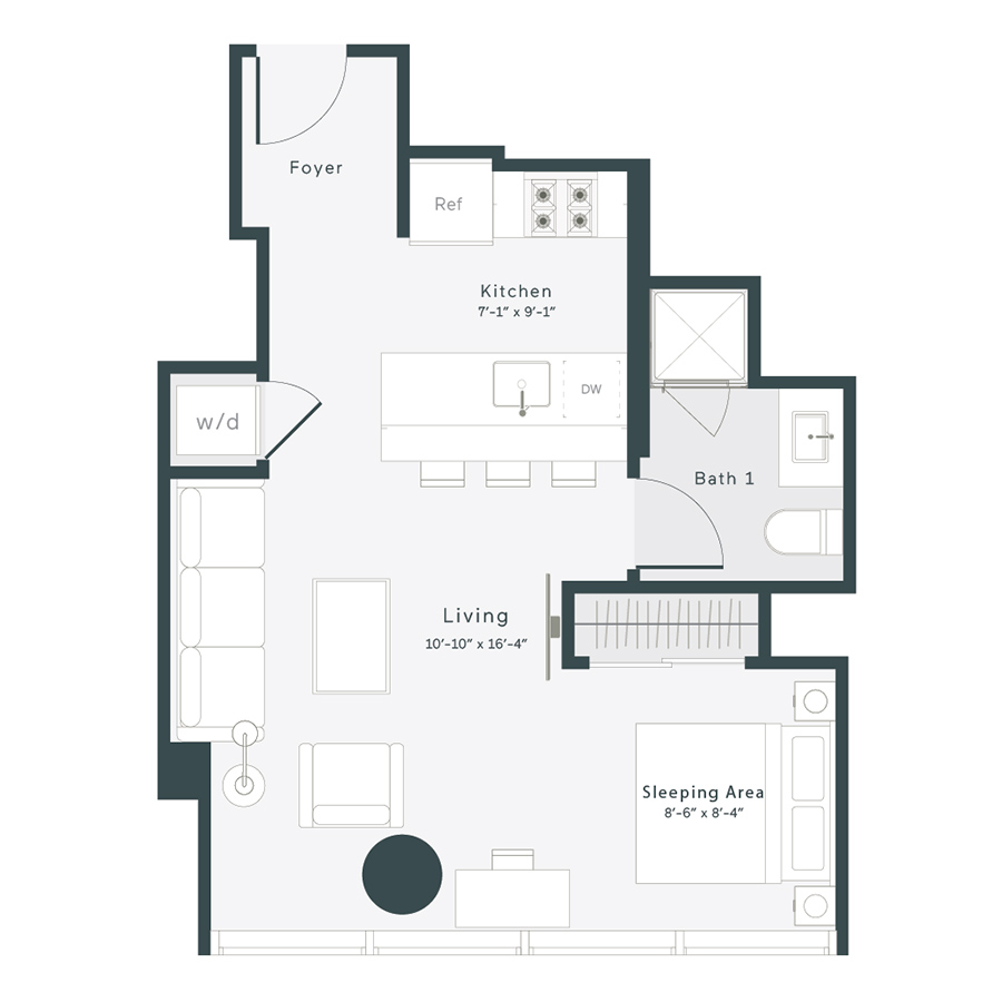 Unit 1406 floor plan
