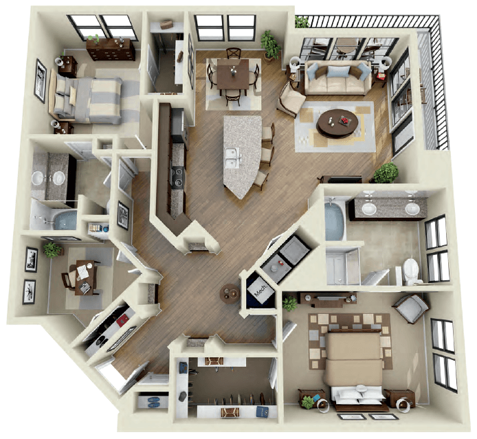 Steel floor plan
