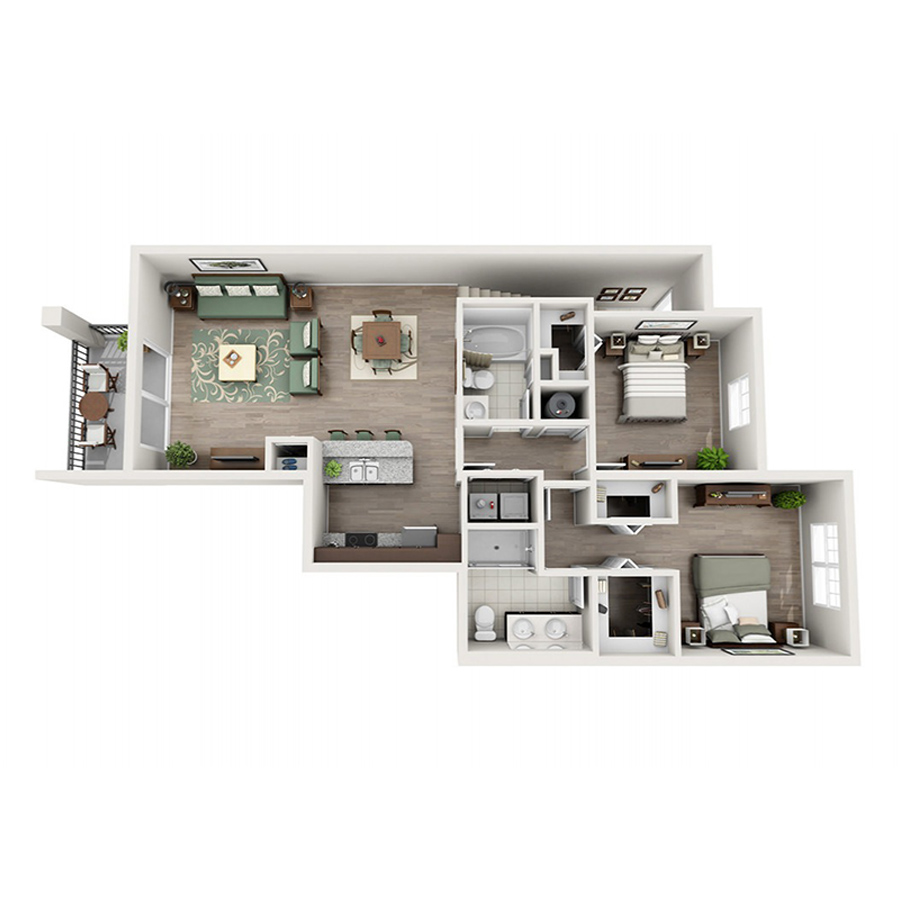 The Cilantro floor plan