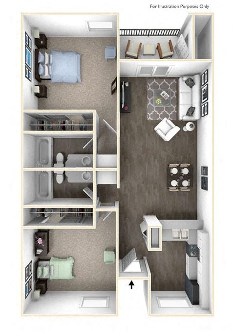 Larkspur renovated floor plan