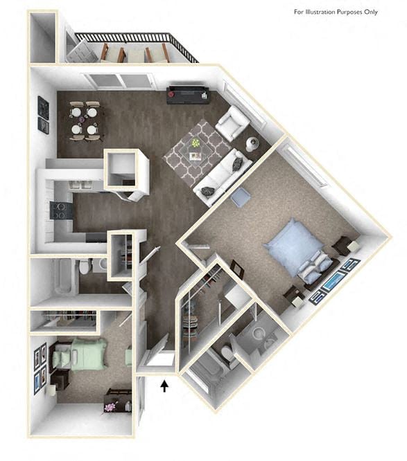 Ponderosa Renovated floor plan