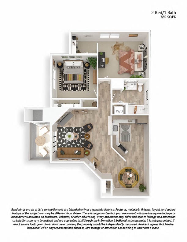 B1 2x1 floor plan