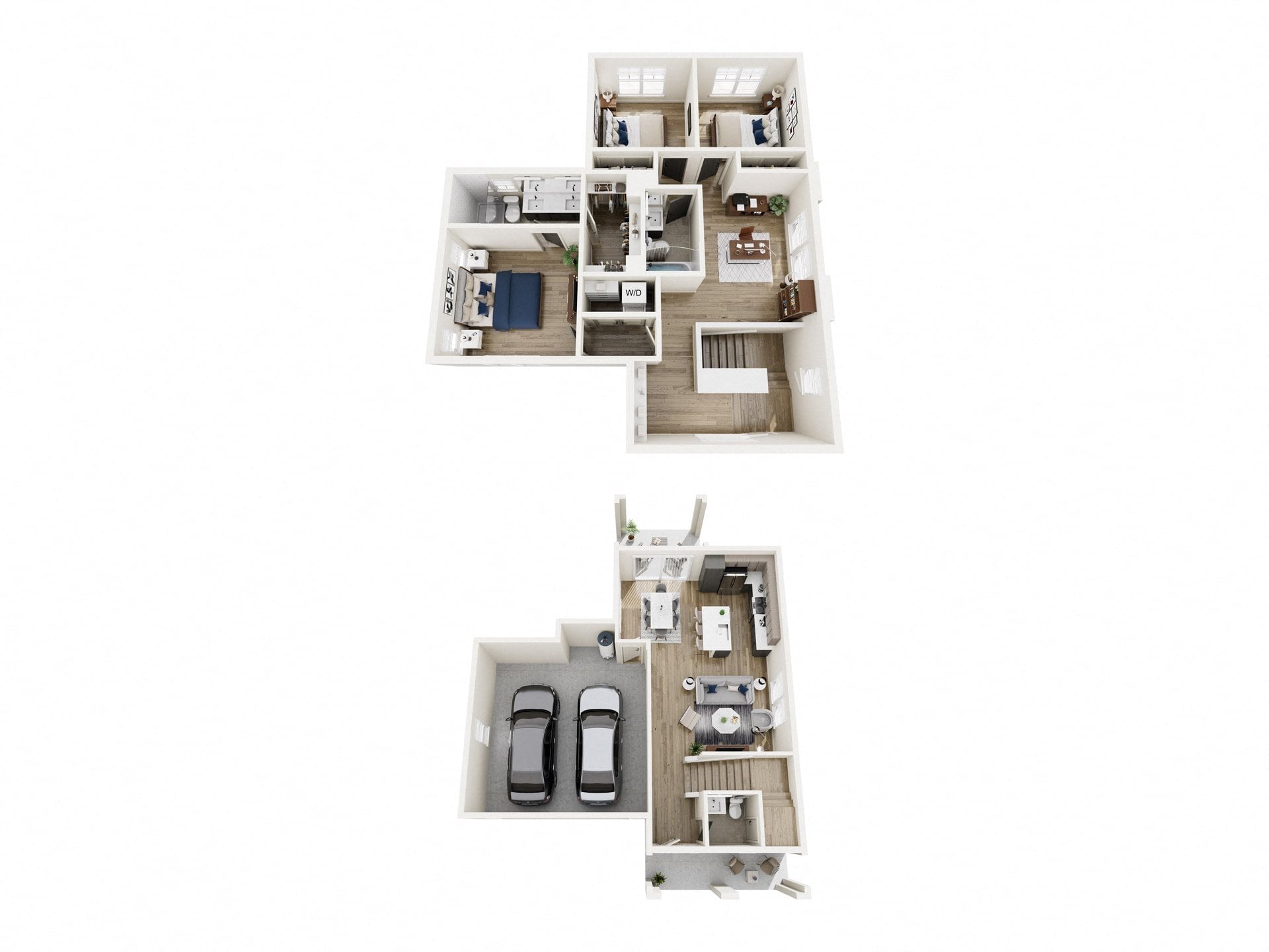 3 Bedroom + Loft floor plan