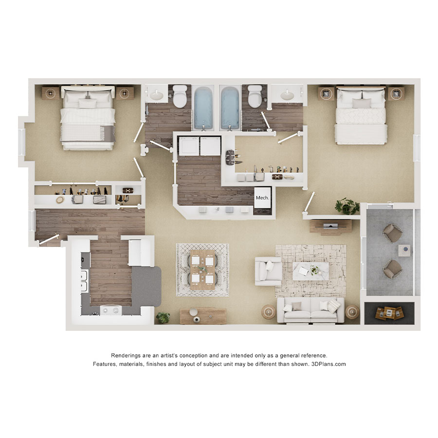 Garden B floor plan