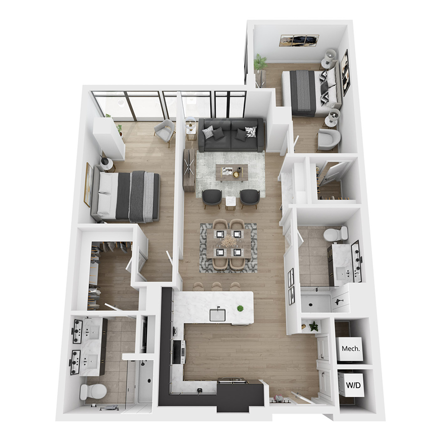 Tower - C2 floor plan