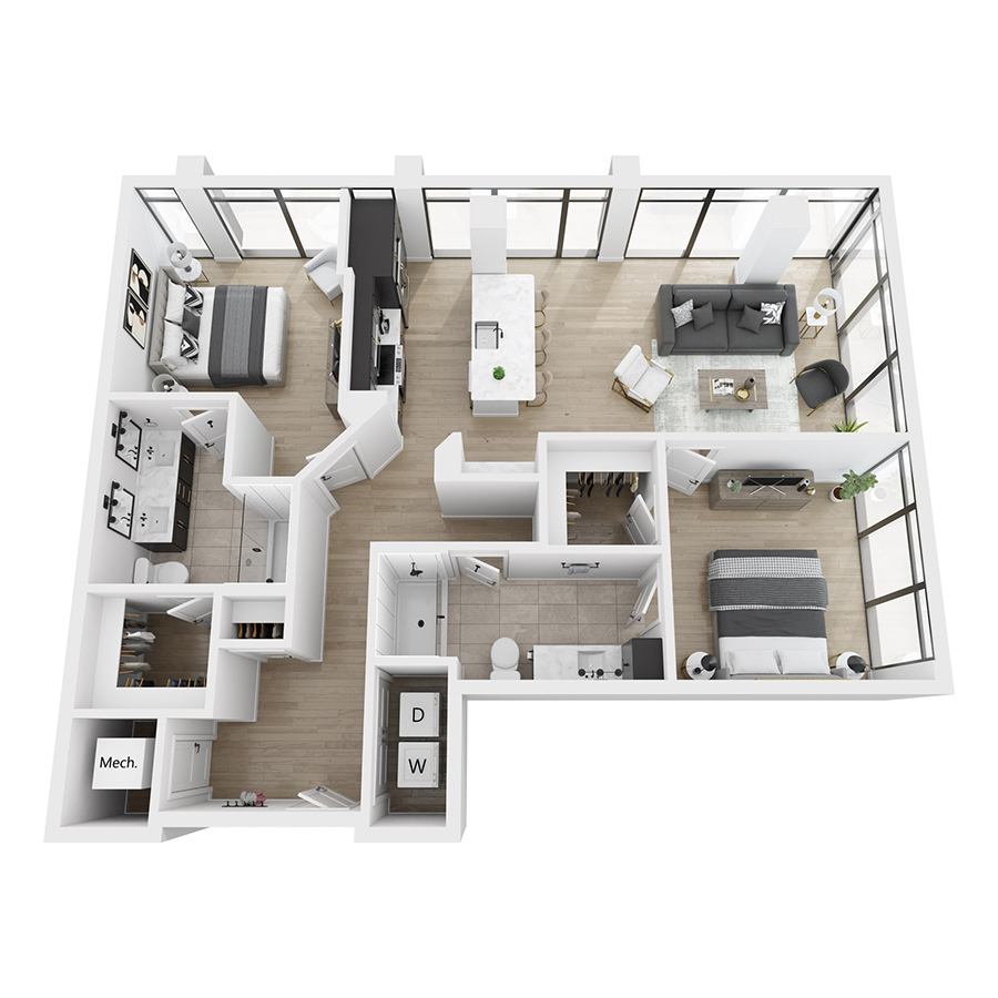 Tower - A2 floor plan