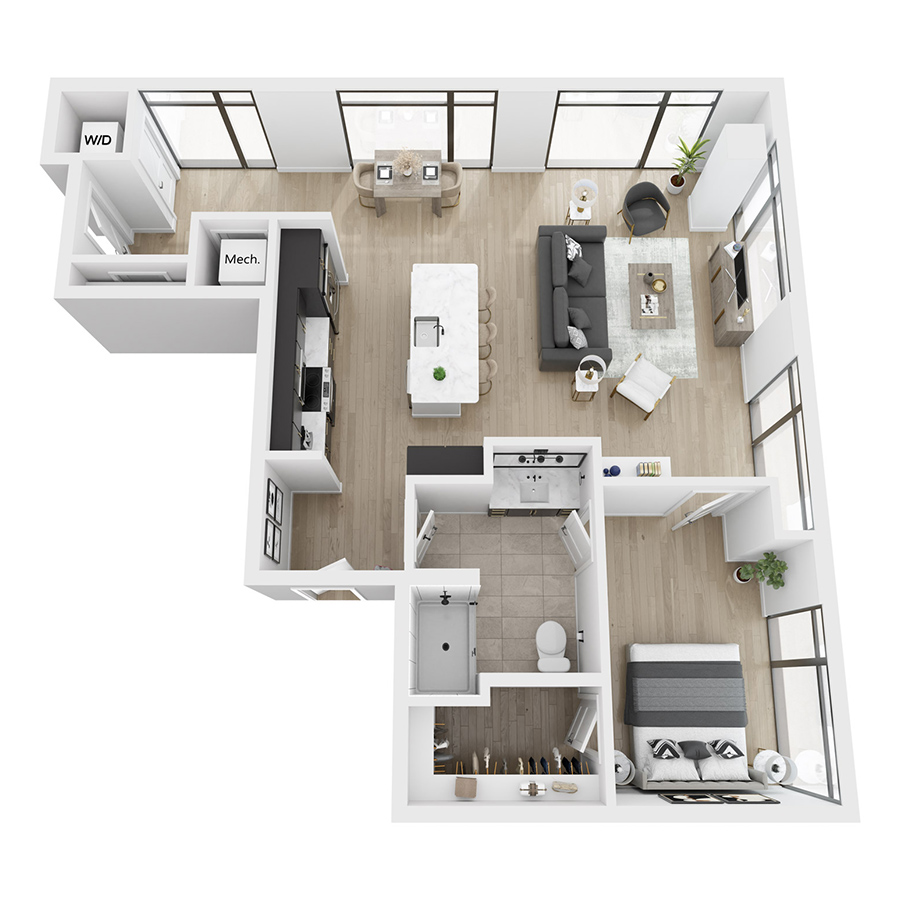Tower - D1 floor plan