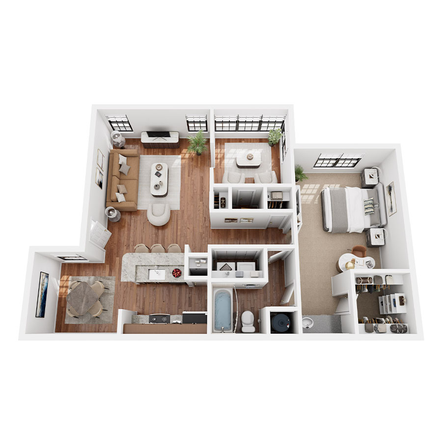 Keystone with Sunroom floor plan