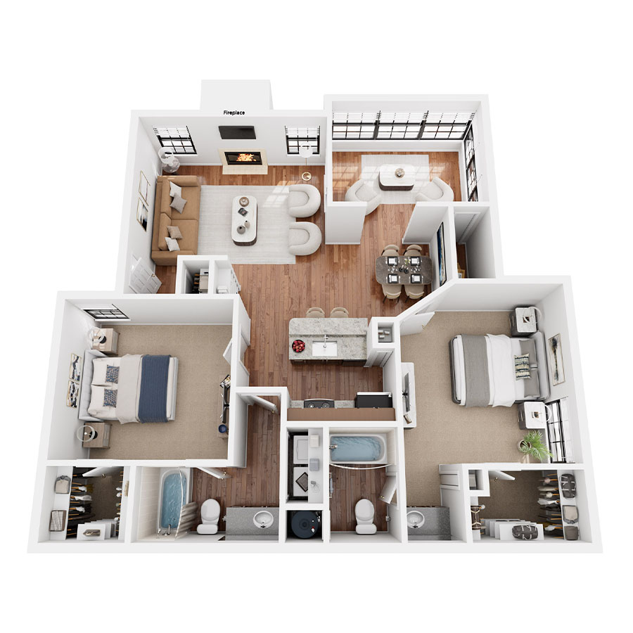 Breckenridge with Sunroom floor plan
