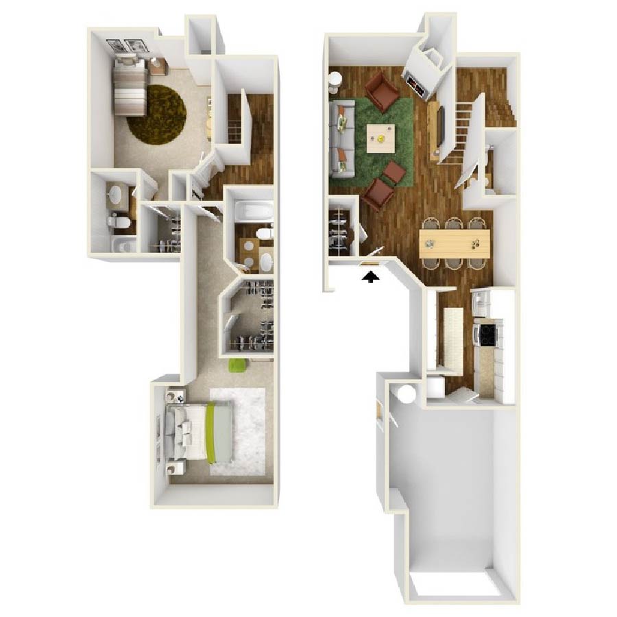2x25 SG Reno floor plan