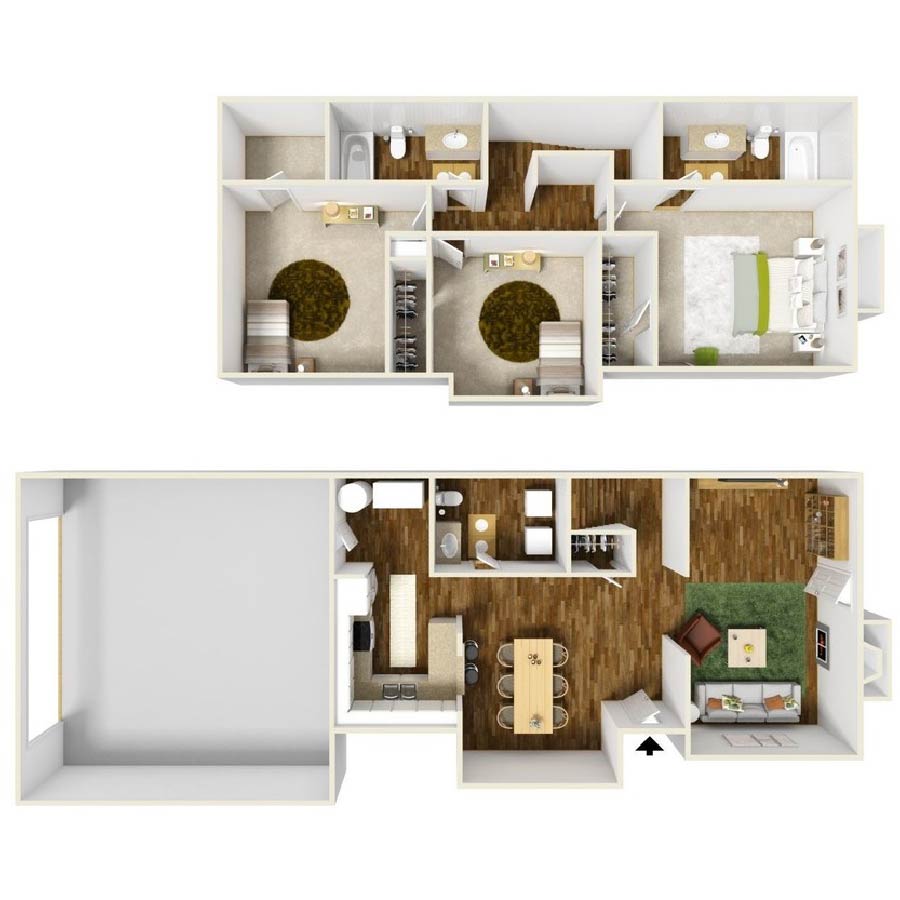 3x25 DG Reno floor plan