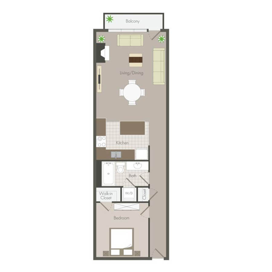 South Tower A2 floor plan