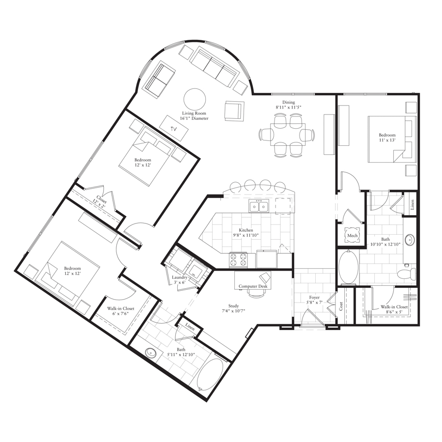 C5-Affordable floor plan