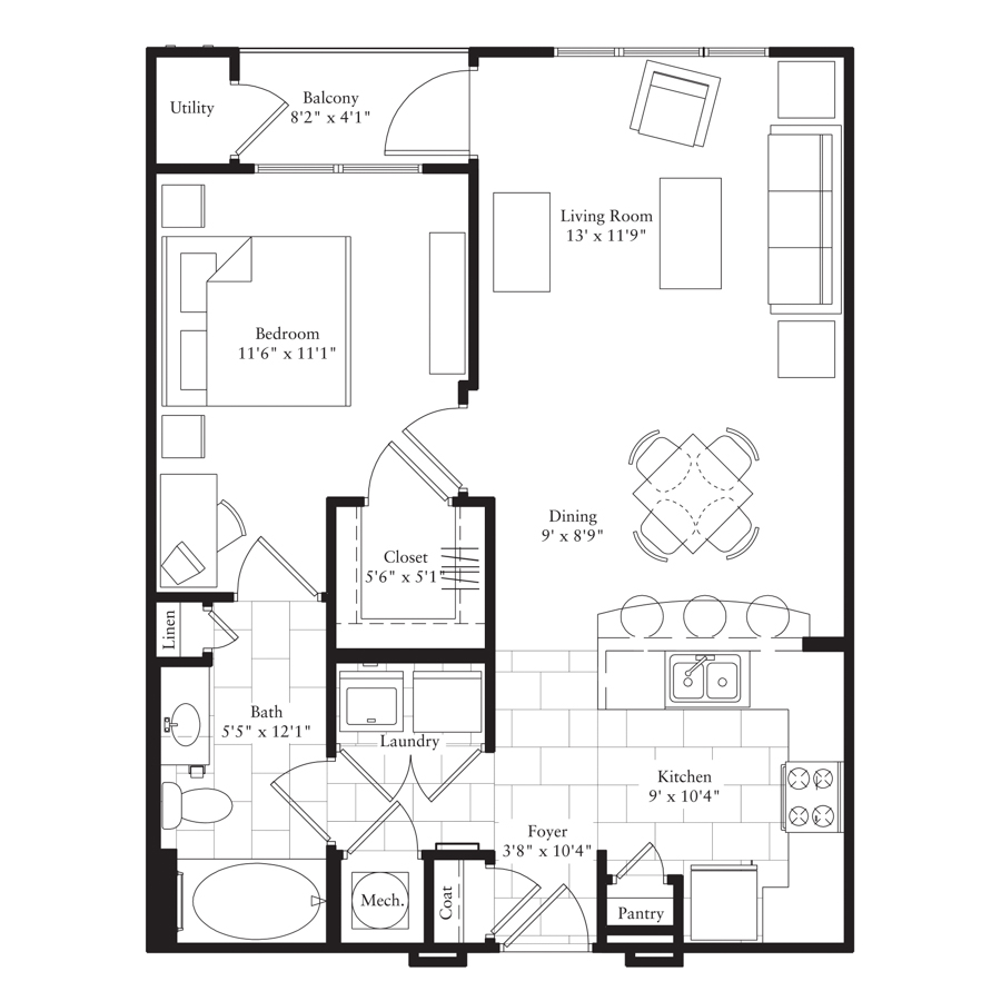 A2-Affordable floor plan