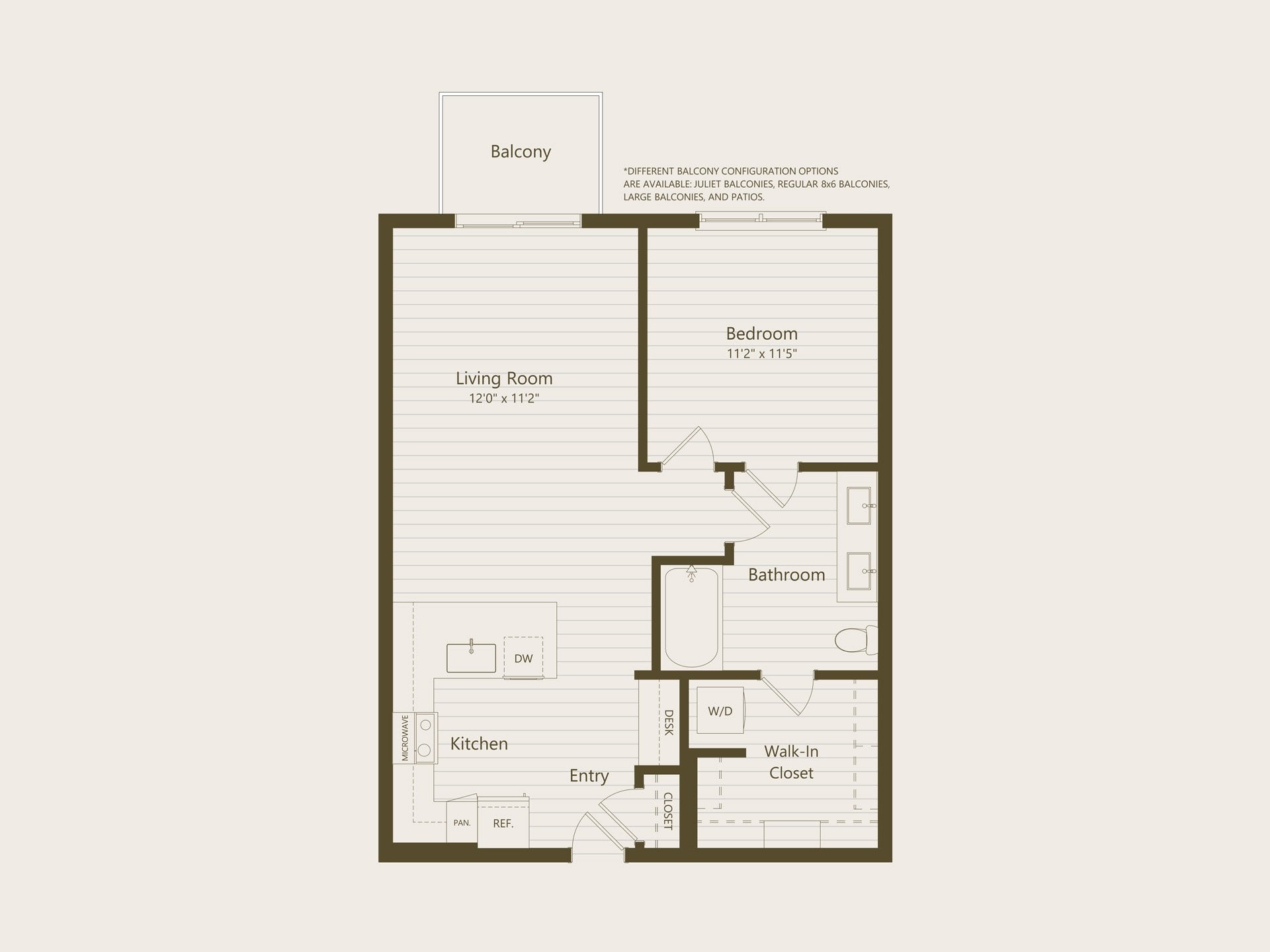 1B floor plan
