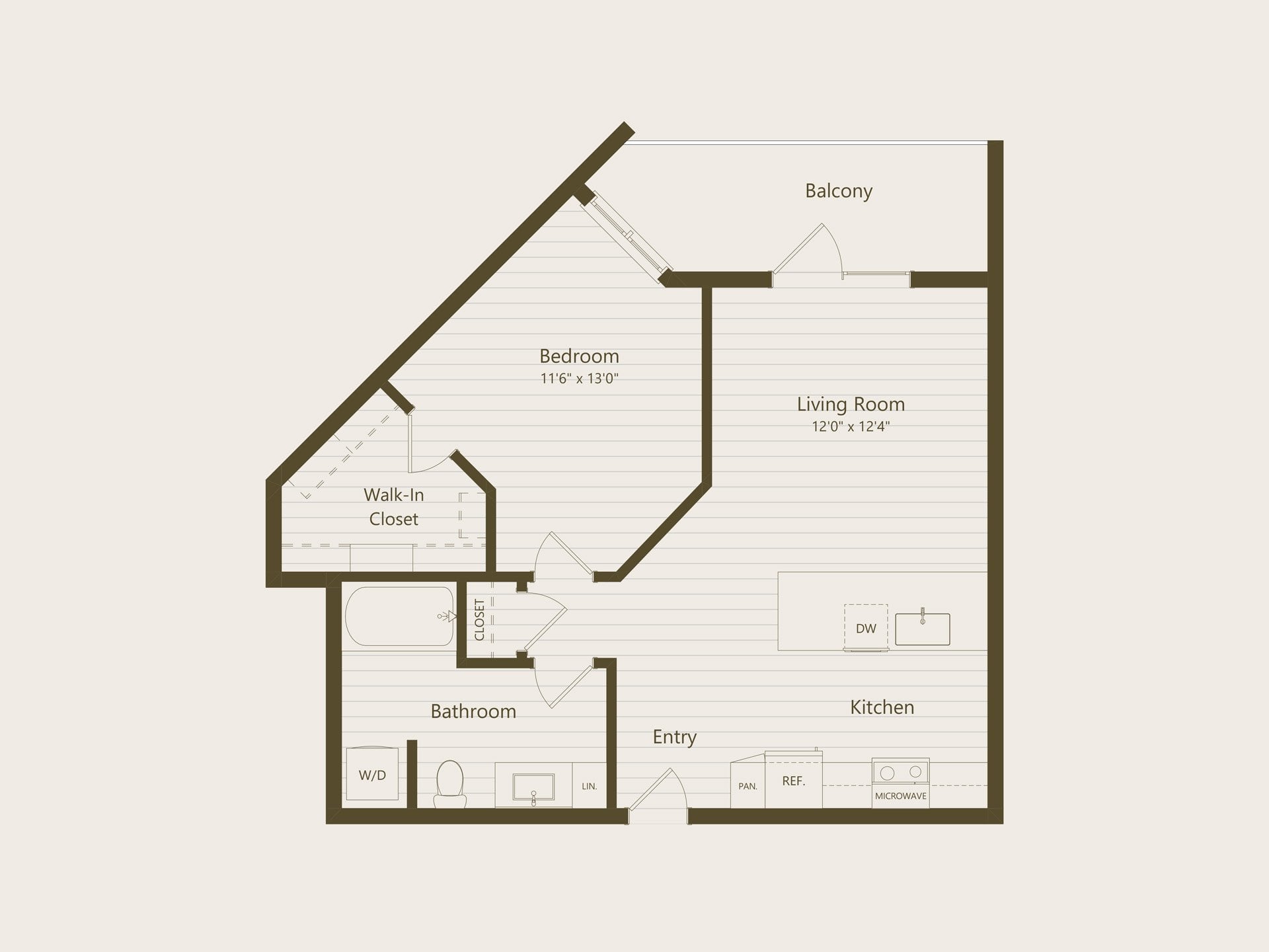 1J floor plan