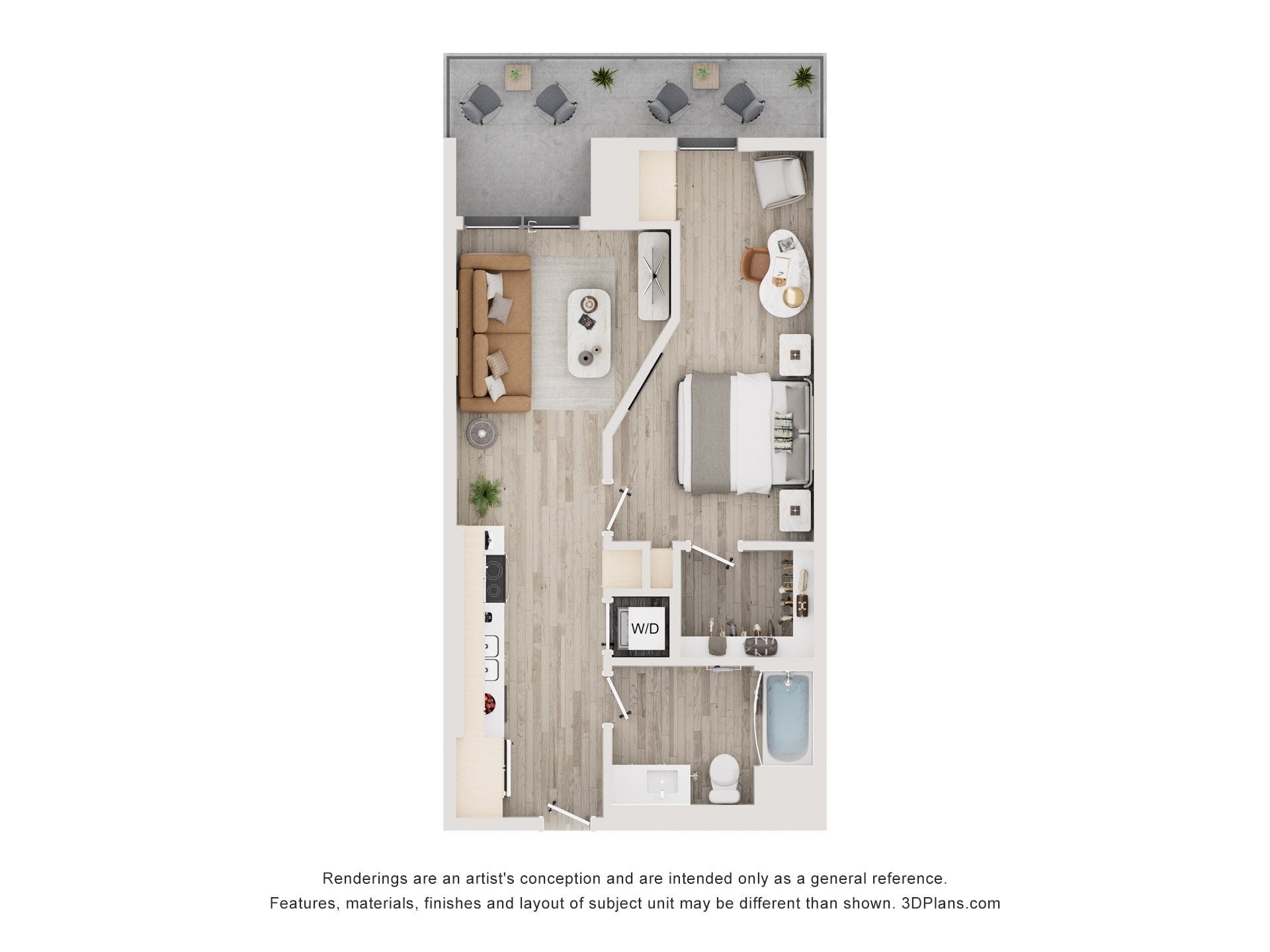 1B32 floor plan