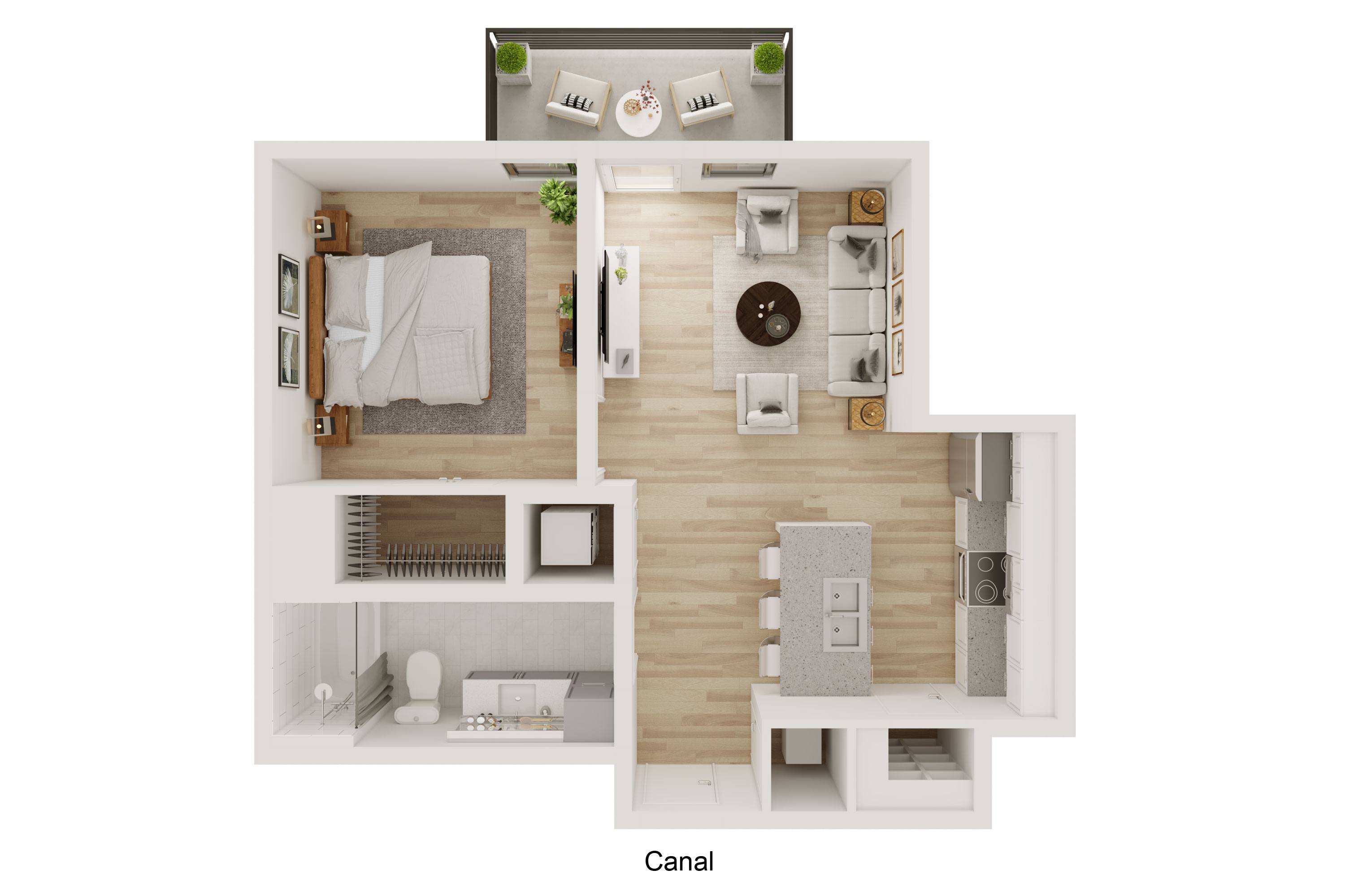 Canal floor plan