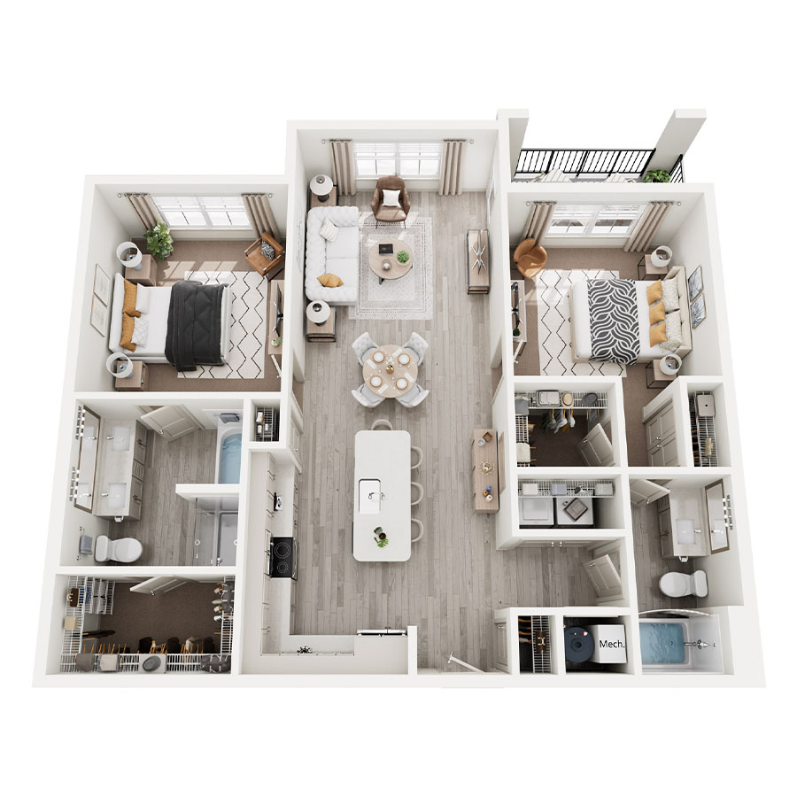 B11 - 2x2 floor plan