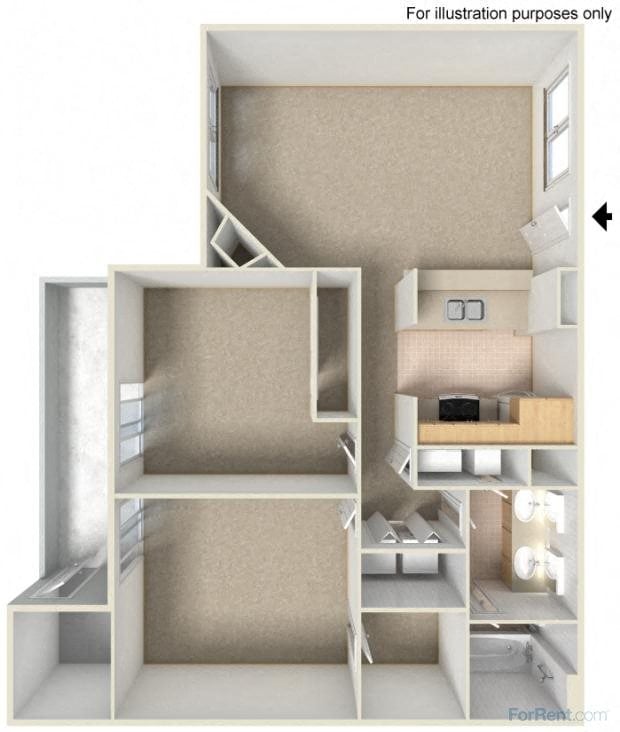 Crystal - Modern floor plan