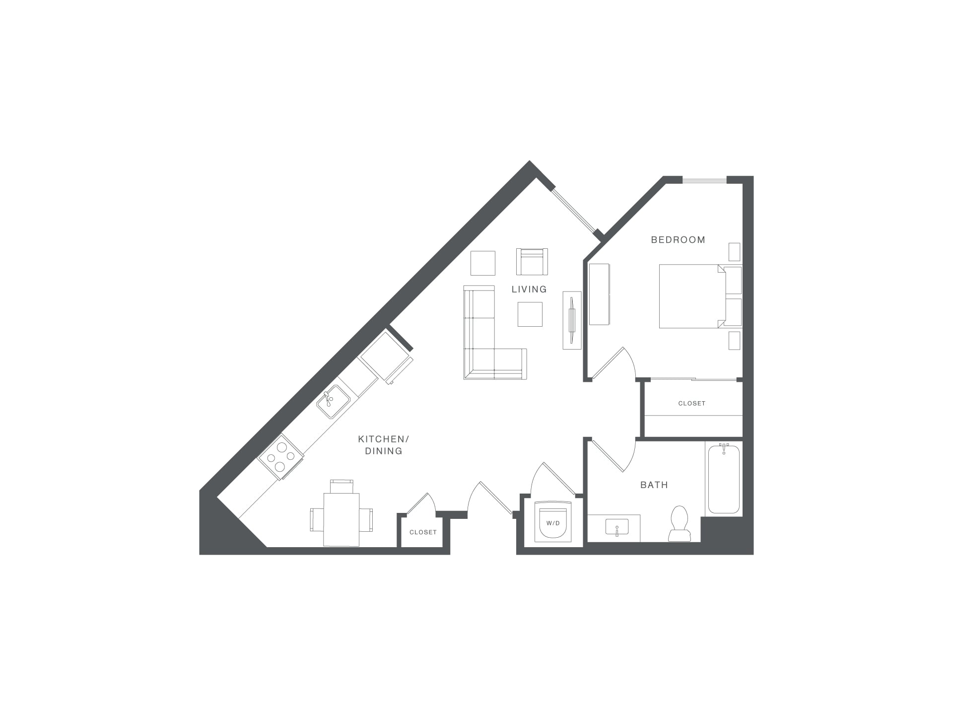 1 Bed/1 Bath-R-A3 floor plan