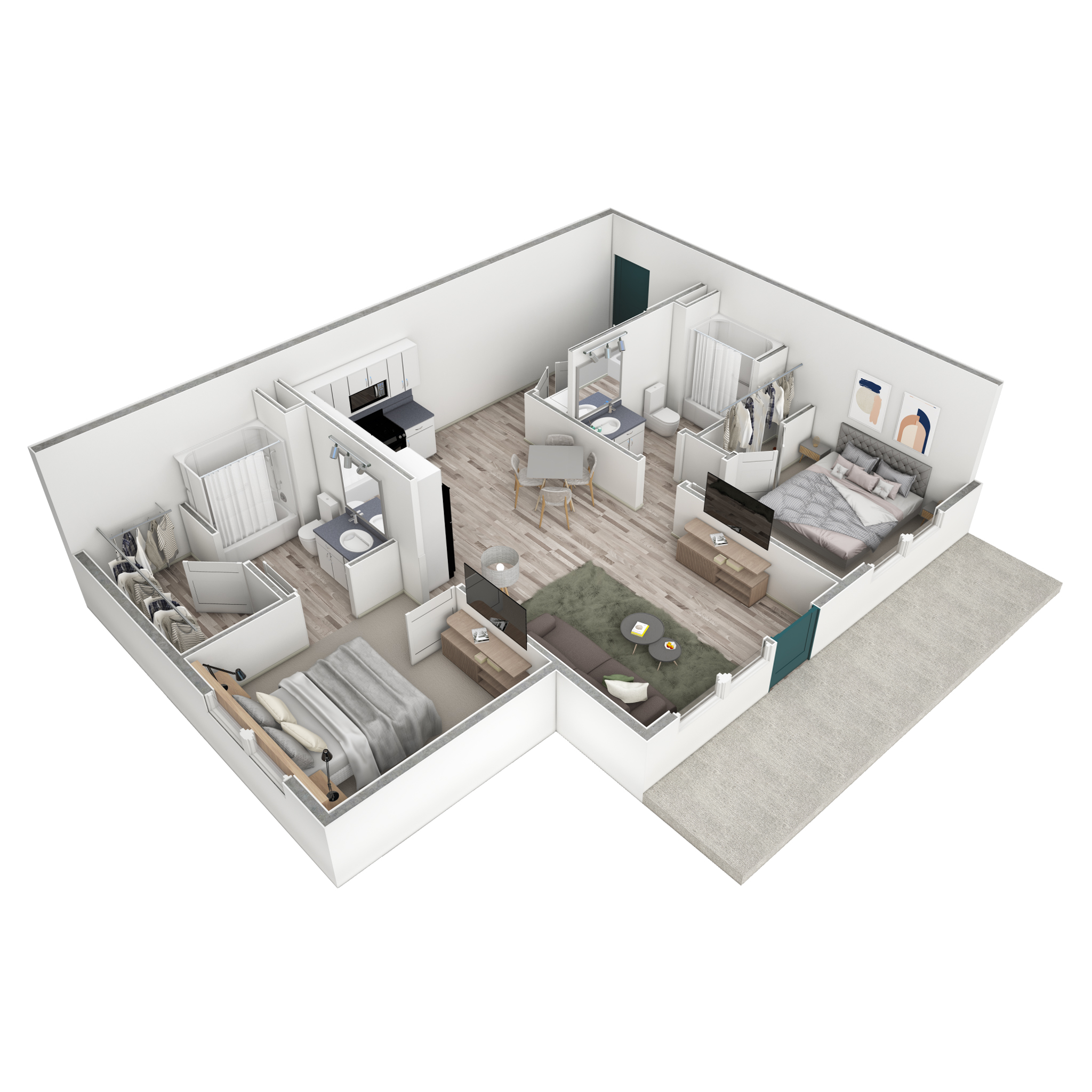 2-2 BR Premier Horizon Summit floor plan