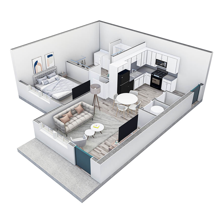 1 BR Premier Horizon Summit floor plan