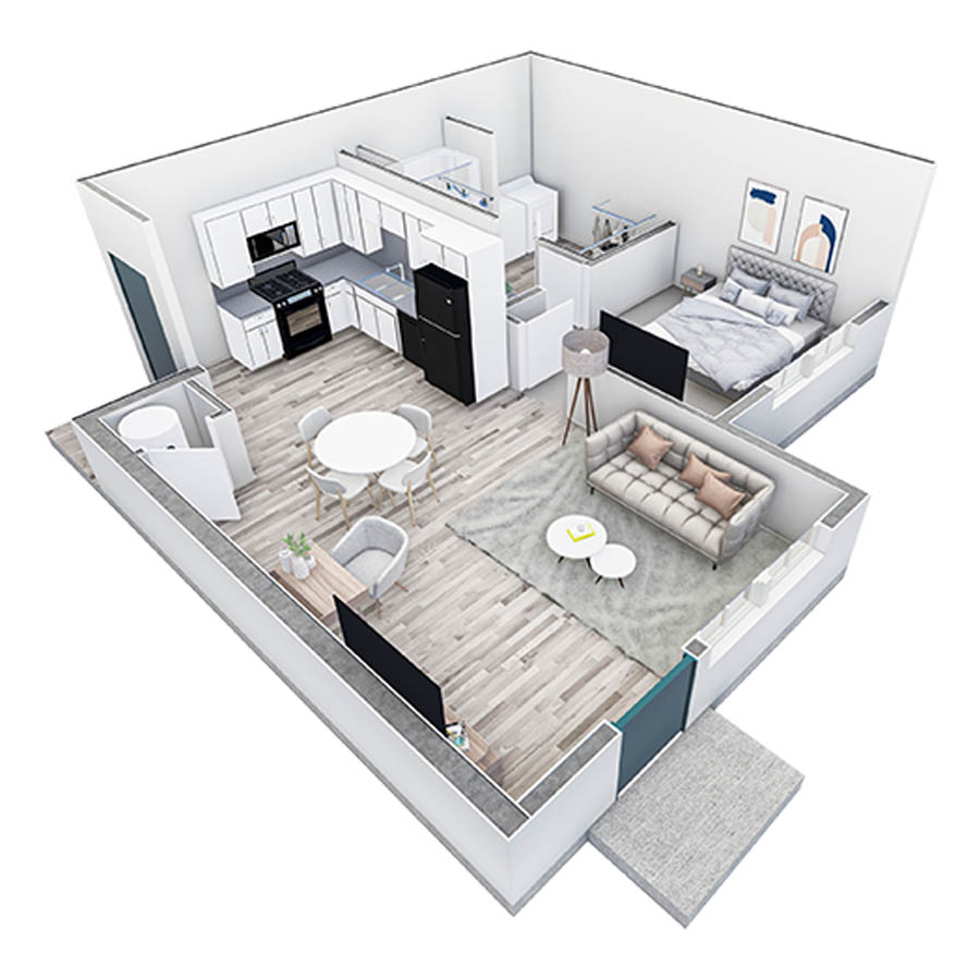 1 BR Premier Retreat Summit floor plan