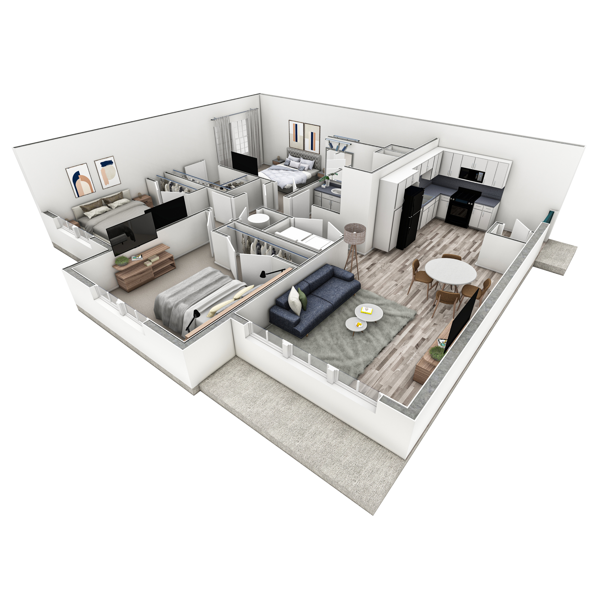 3-2 BR Premier Horizon Overlook floor plan
