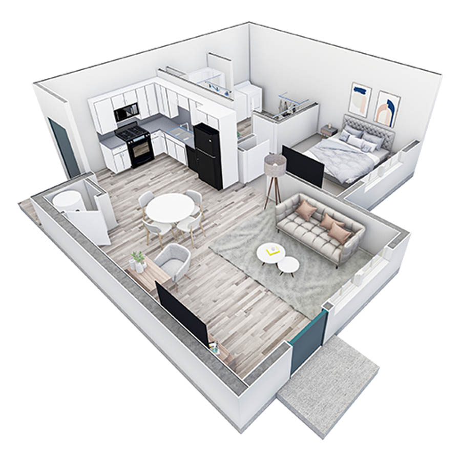 1 BR Premier Retreat Overlook floor plan