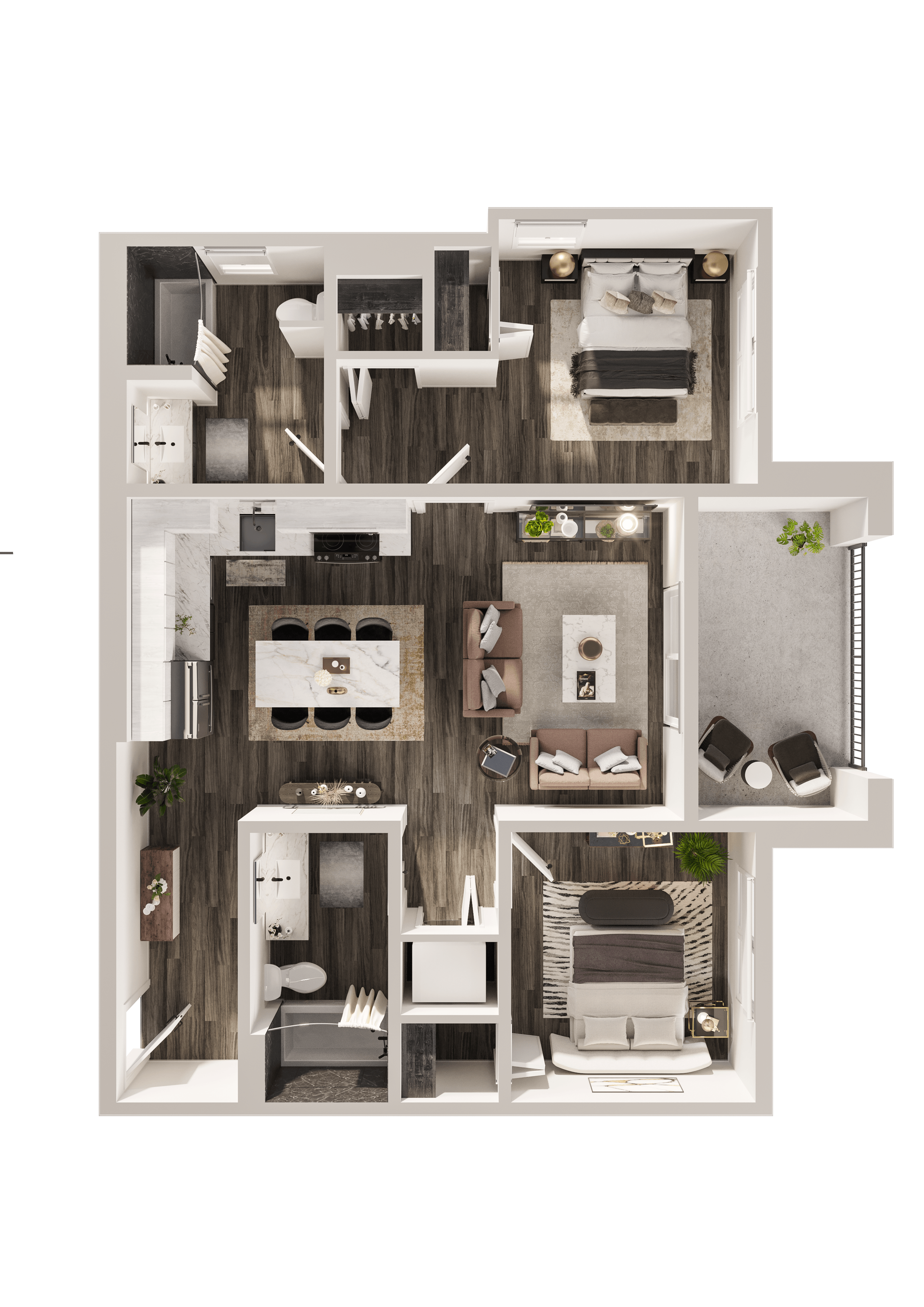N floor plan