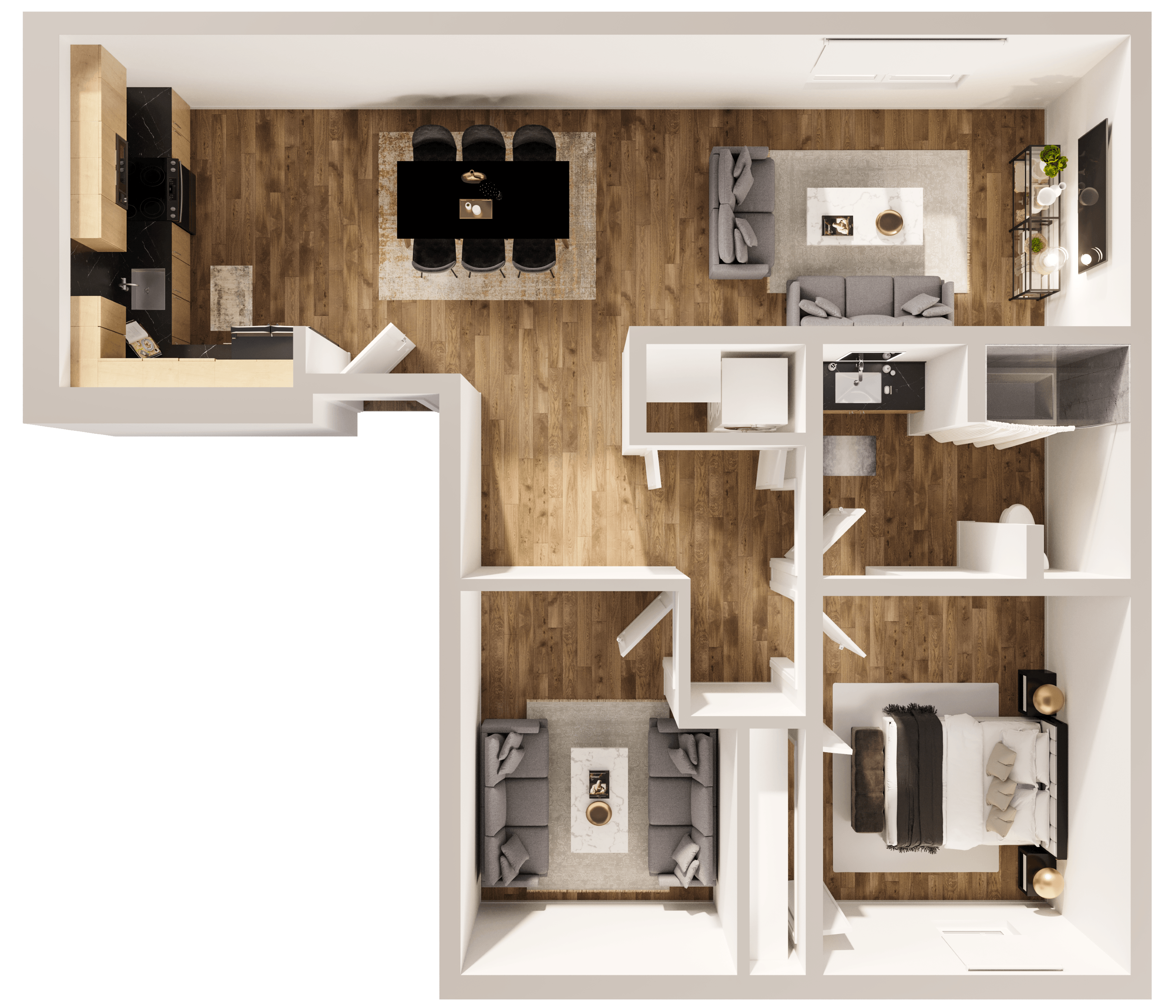 L floor plan