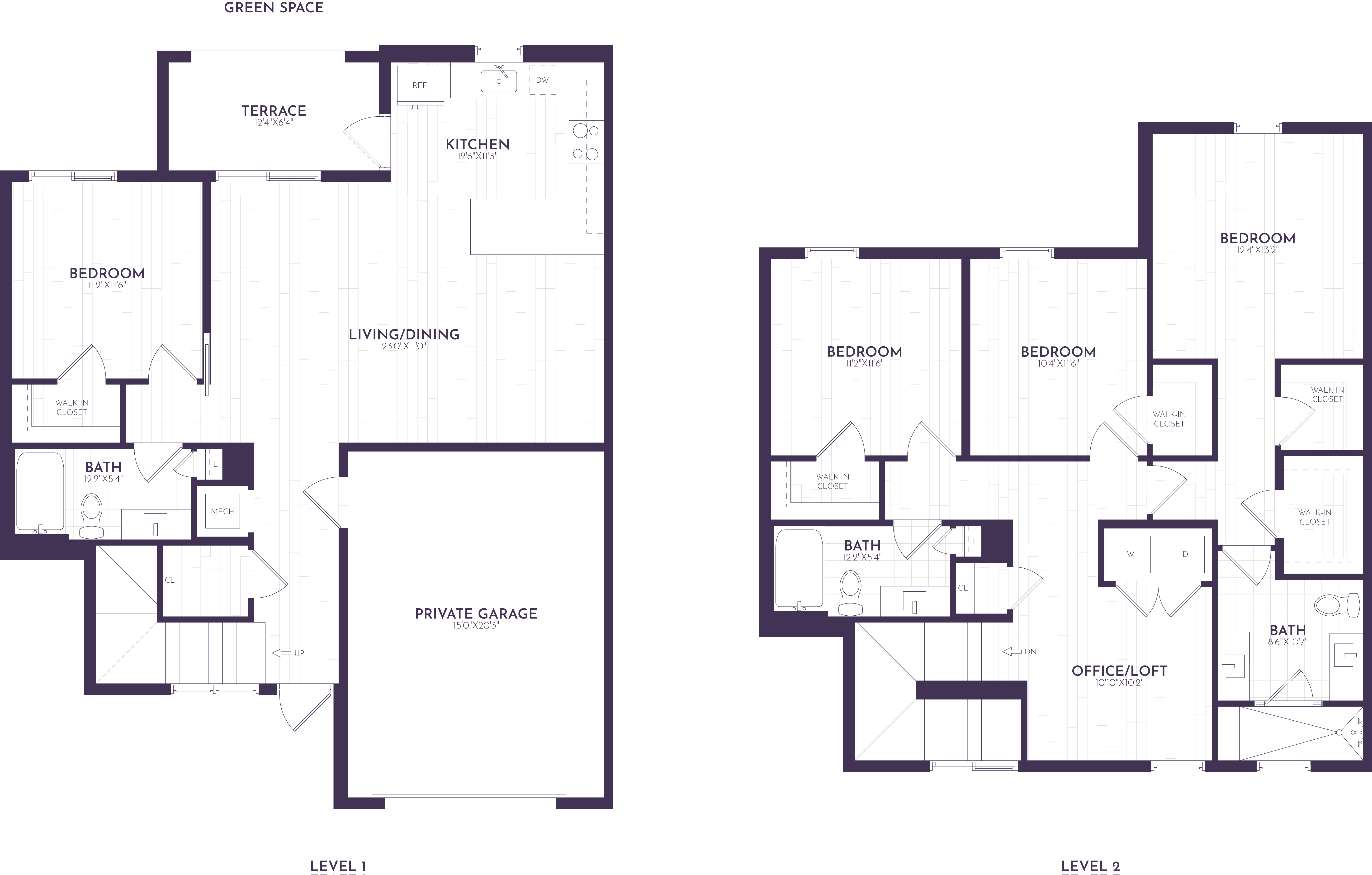 4 Bed/3 Bath-TH2 floor plan