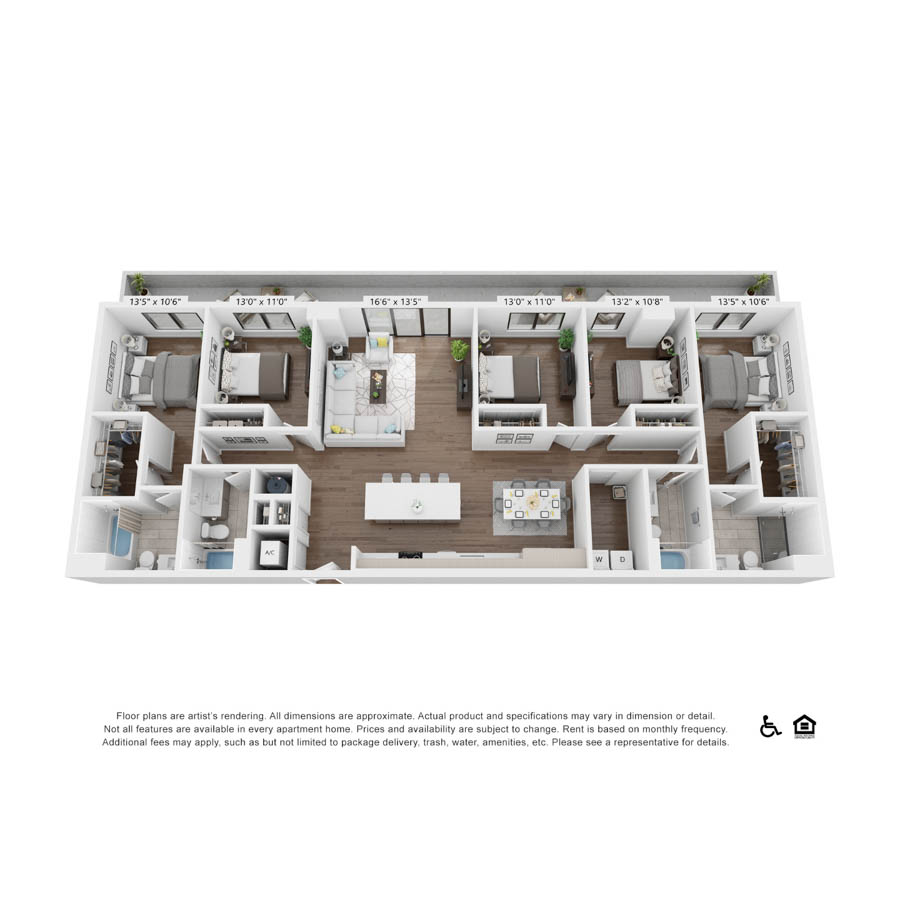 E1 floor plan