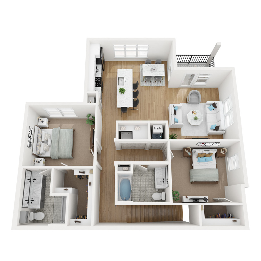 B2-U-ALT1 floor plan
