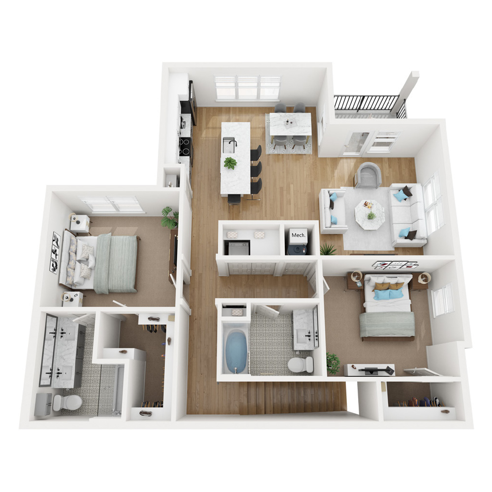 B1-U floor plan