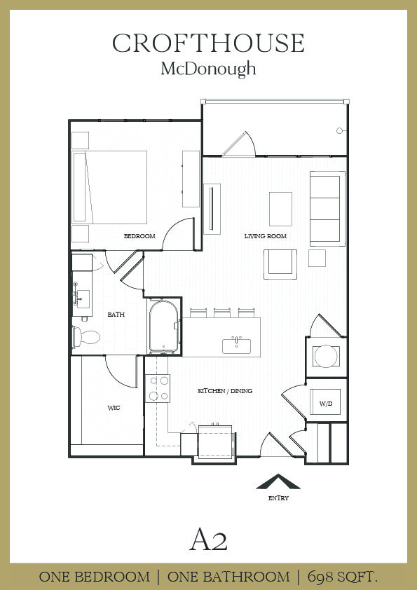 1 Bedroom Apartment – 2080 Jonesboro Rd #6209, McDonough, GA