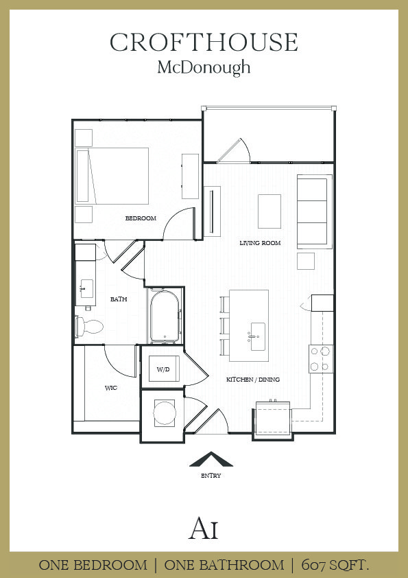 1 Bedroom Apartment – 2080 Jonesboro Rd #5308, McDonough, GA