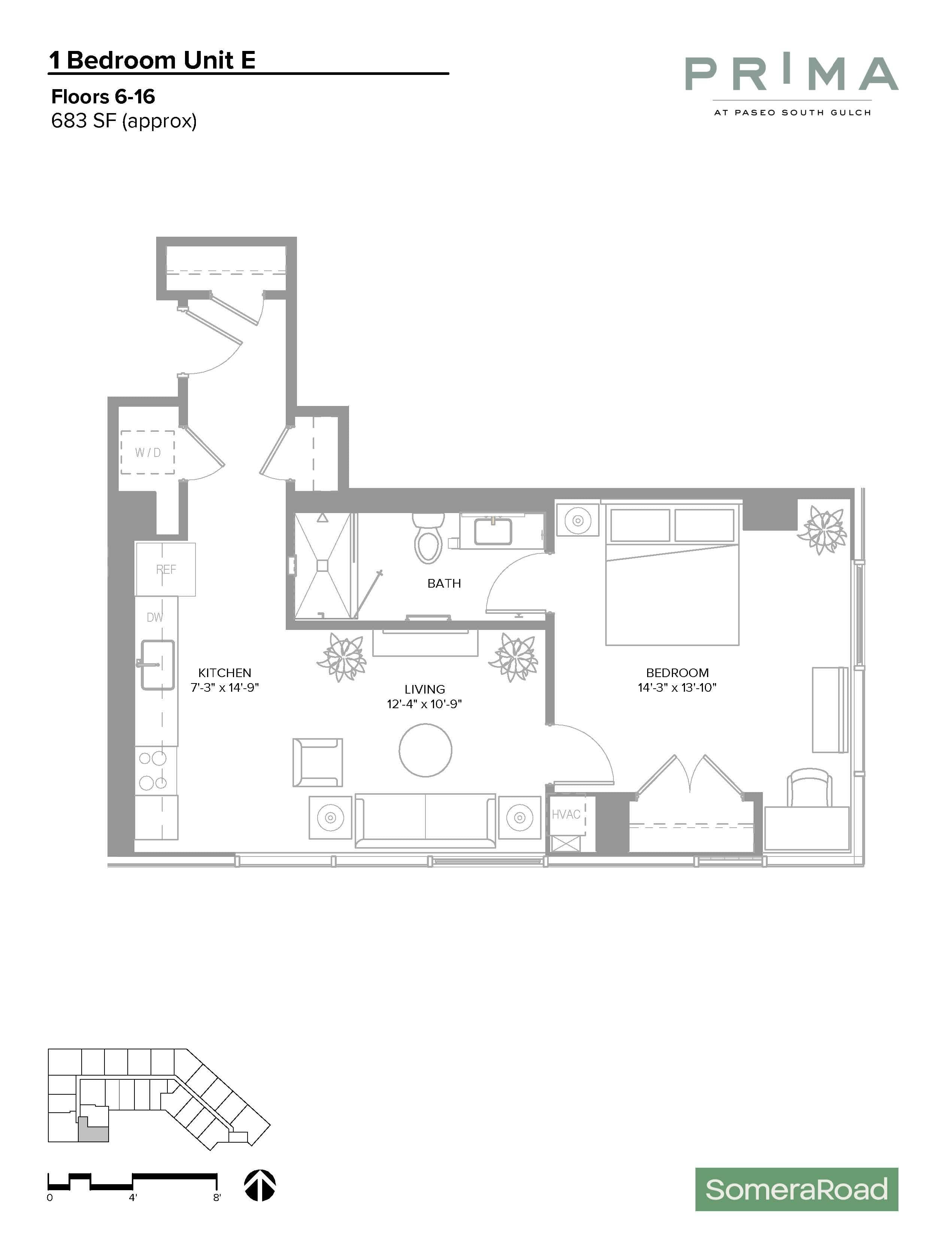 1E floor plan