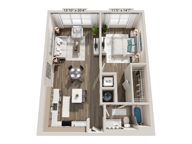 A2 floor plan