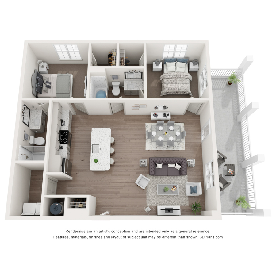 2 D floor plan