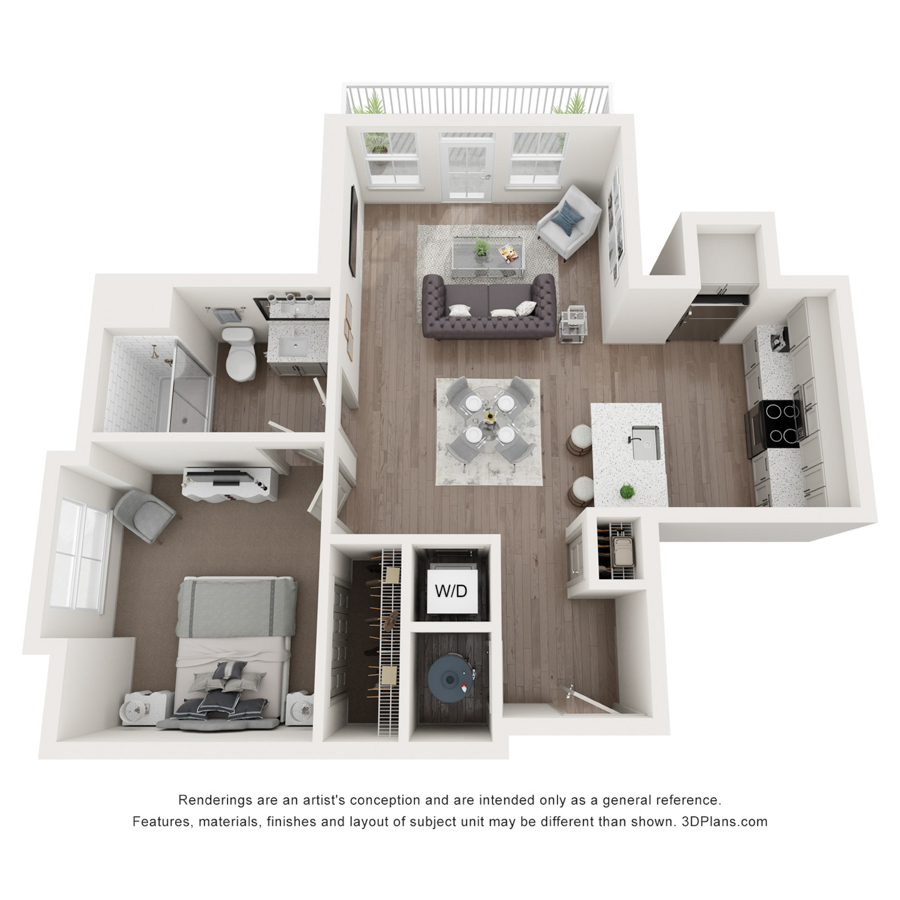 1 A floor plan