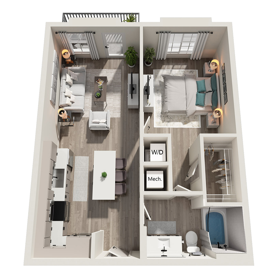 A1 WFH80 floor plan